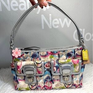 COACH Poppy Multi-color Small Shoulder Bag